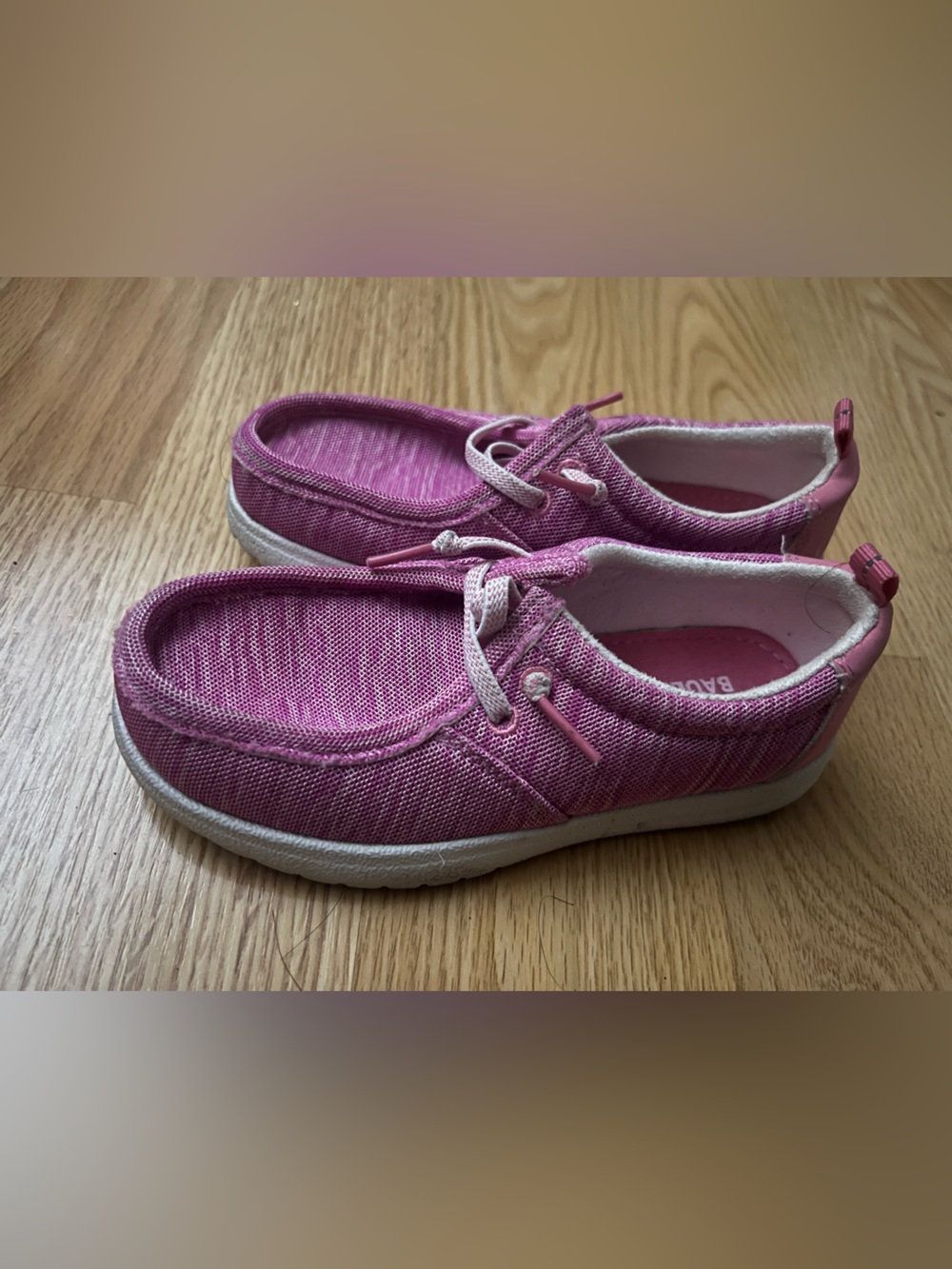 Eddie Bauer Girls Pink Slip-On Sneakers 12Y